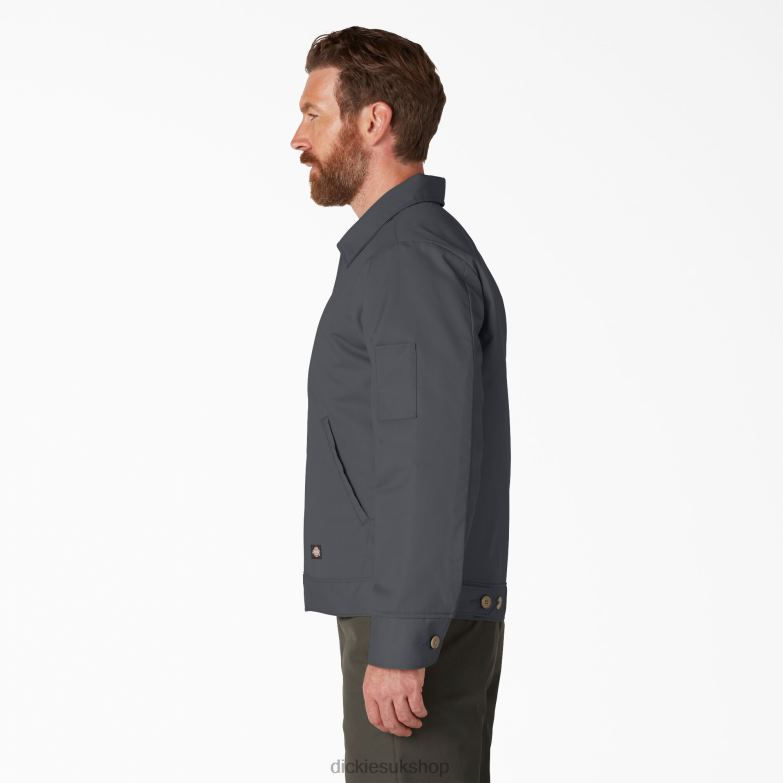 Insulated Eisenhower Jacket Men Dickies Charcoal Gray (CH) 88T84964 Apparel