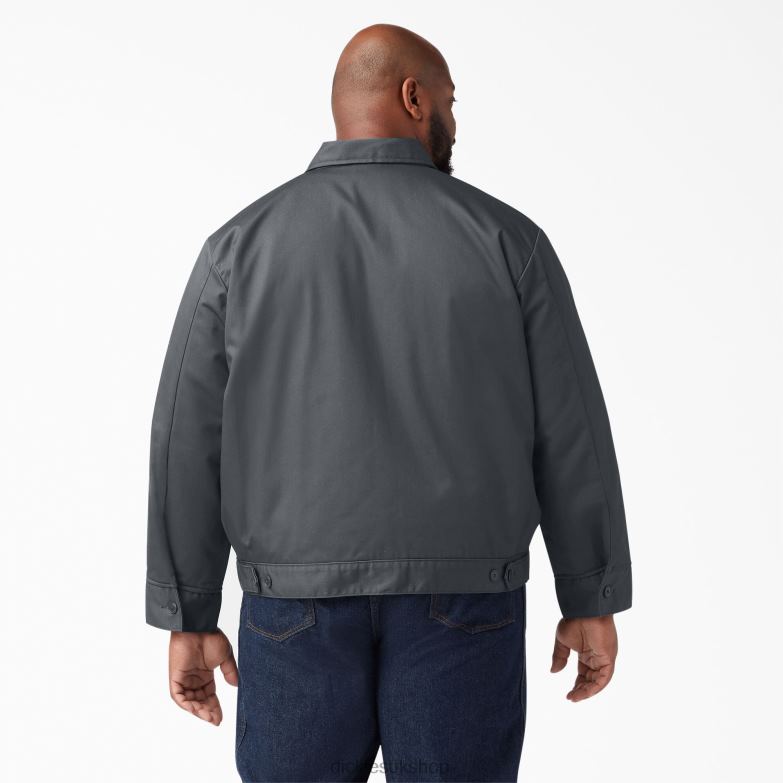 Insulated Eisenhower Jacket Men Dickies Charcoal Gray (CH) 88T84964 Apparel