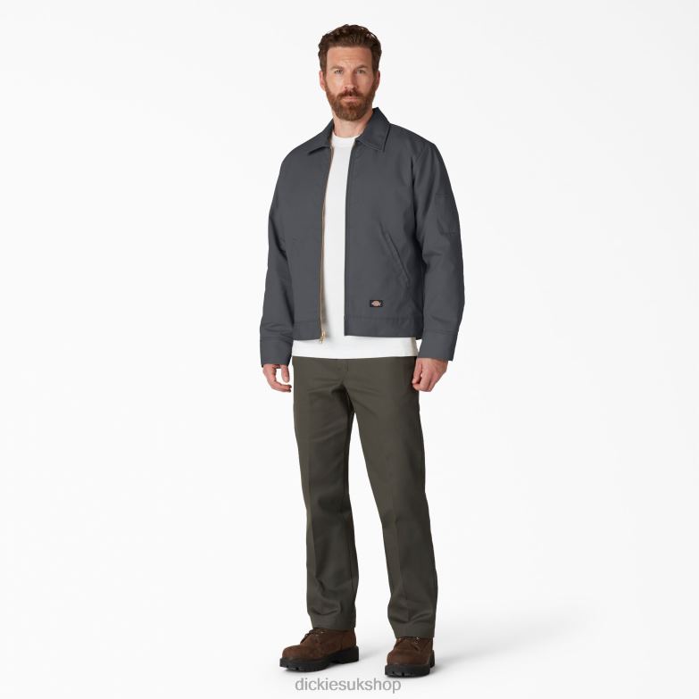 Insulated Eisenhower Jacket Men Dickies Charcoal Gray (CH) 88T84964 Apparel
