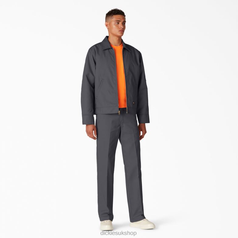 Insulated Eisenhower Jacket Men Dickies Charcoal Gray (CH) 88T84964 Apparel
