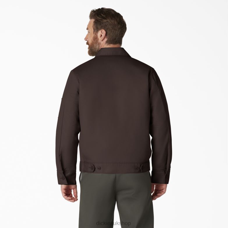 Insulated Eisenhower Jacket Men Dickies Dark Brown (DB) 88T84965 Apparel
