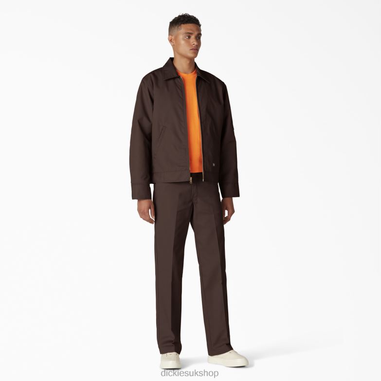 Insulated Eisenhower Jacket Men Dickies Dark Brown (DB) 88T84965 Apparel