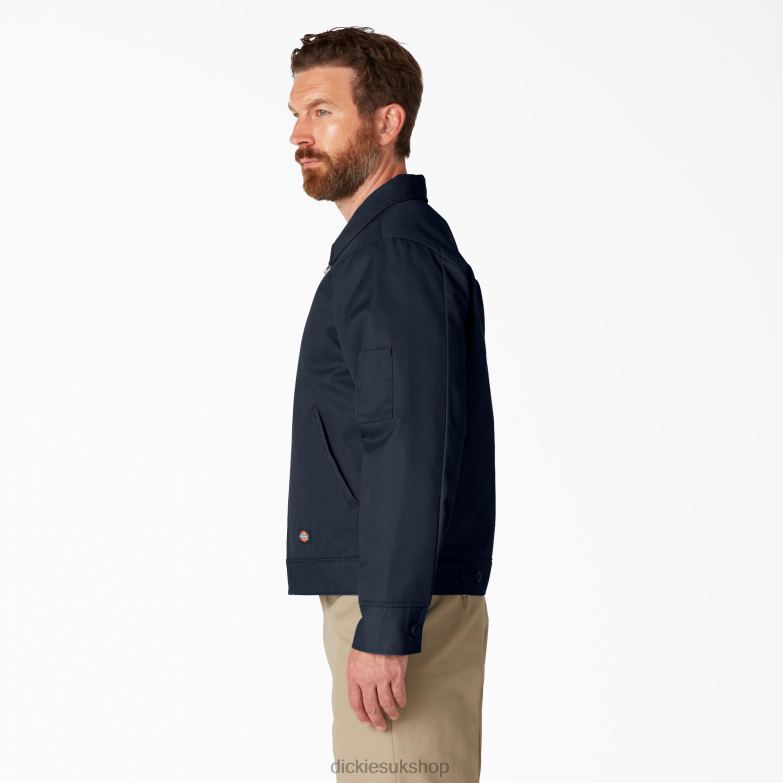 Insulated Eisenhower Jacket Men Dickies Dark Navy (DN) 88T84966 Apparel