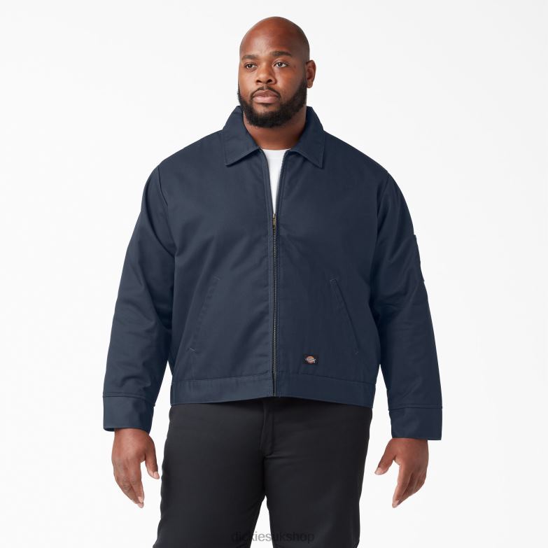Insulated Eisenhower Jacket Men Dickies Dark Navy (DN) 88T84966 Apparel