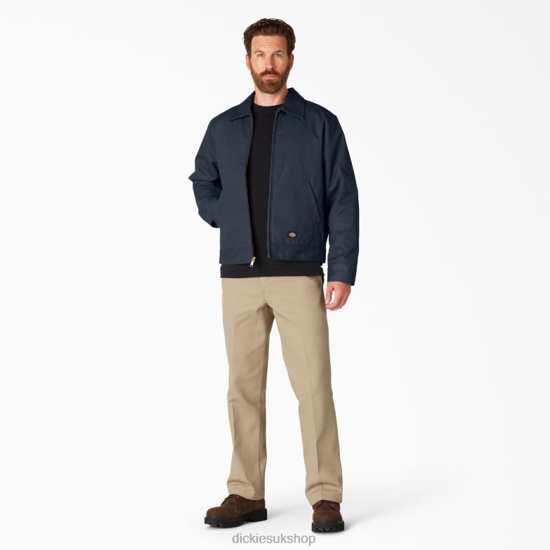 Insulated Eisenhower Jacket Men Dickies Dark Navy (DN) 88T84966 Apparel