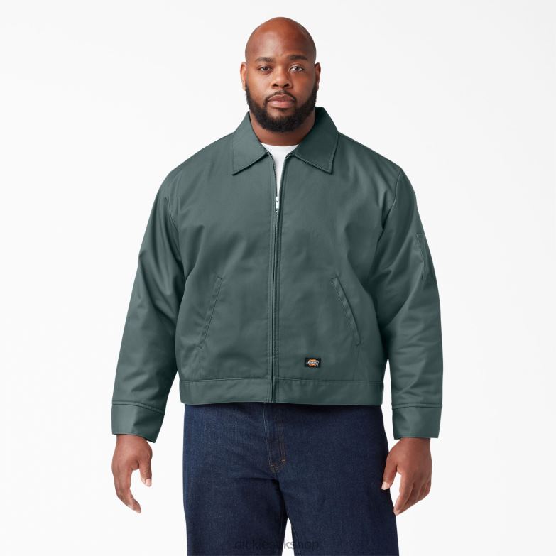 Insulated Eisenhower Jacket Men Dickies Lincoln Green (LN) 88T84969 Apparel