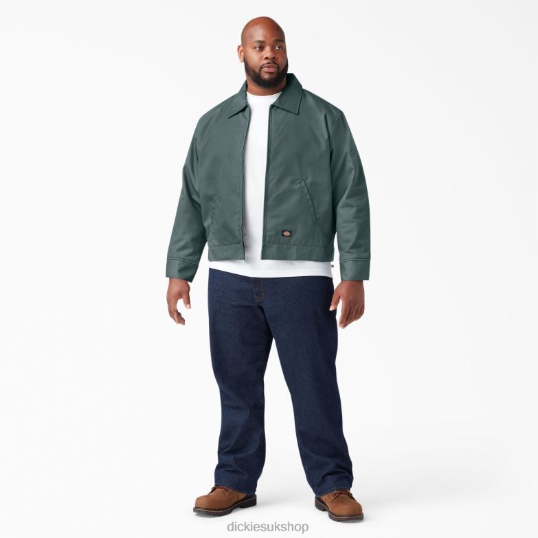 Insulated Eisenhower Jacket Men Dickies Lincoln Green (LN) 88T84969 Apparel