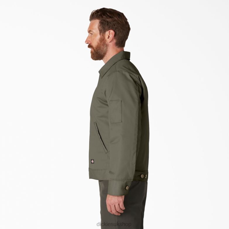 Insulated Eisenhower Jacket Men Dickies Moss Green (MS) 88T84970 Apparel