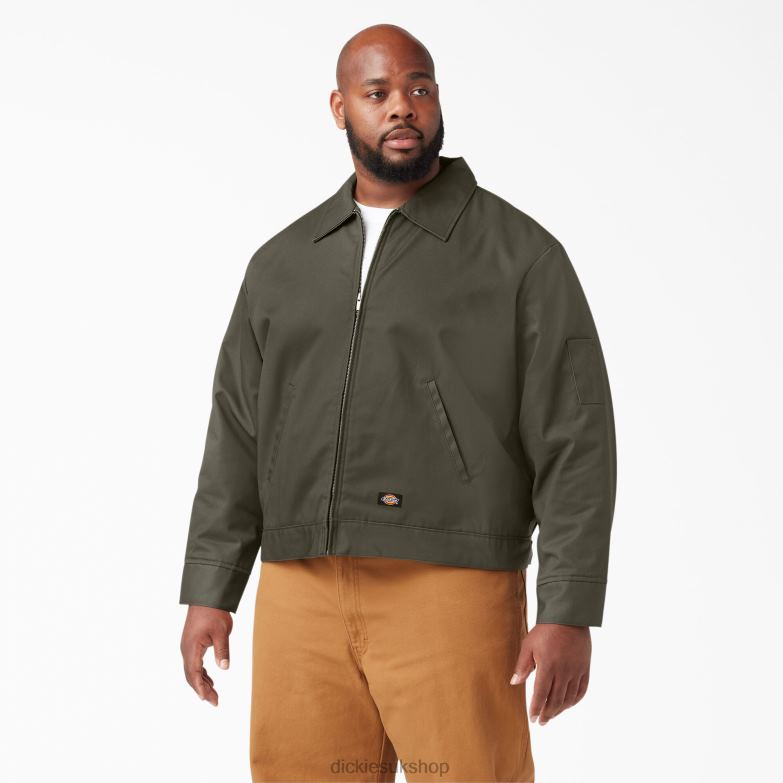Insulated Eisenhower Jacket Men Dickies Moss Green (MS) 88T84970 Apparel