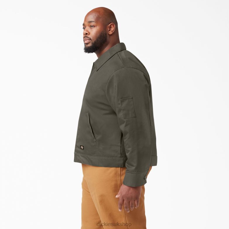Insulated Eisenhower Jacket Men Dickies Moss Green (MS) 88T84970 Apparel