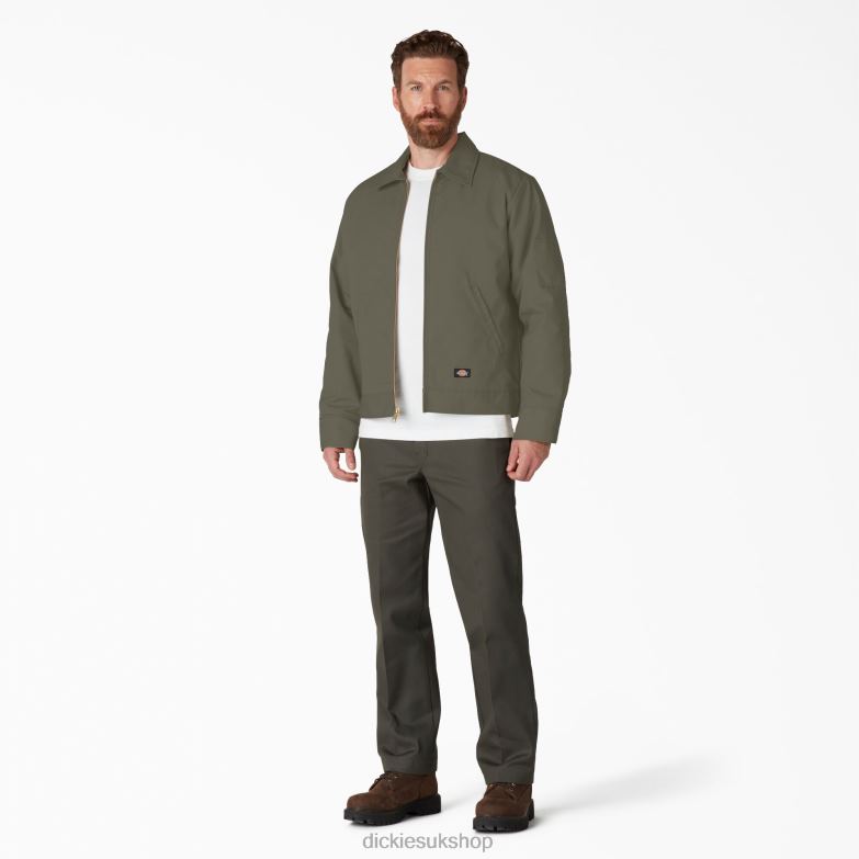 Insulated Eisenhower Jacket Men Dickies Moss Green (MS) 88T84970 Apparel