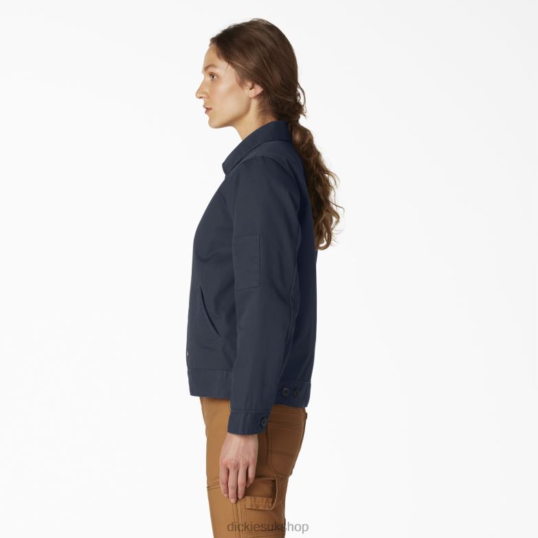 Insulated Eisenhower Jacket Women Dickies Dark Navy (ASN) 88T841539 Apparel
