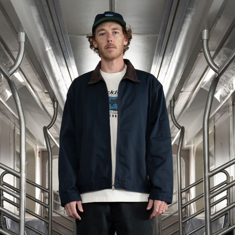 Jake Hayes Stonewashed Eisenhower Jacket Men Dickies Stonewashed Ink Navy (SIK) 88T84988 Apparel