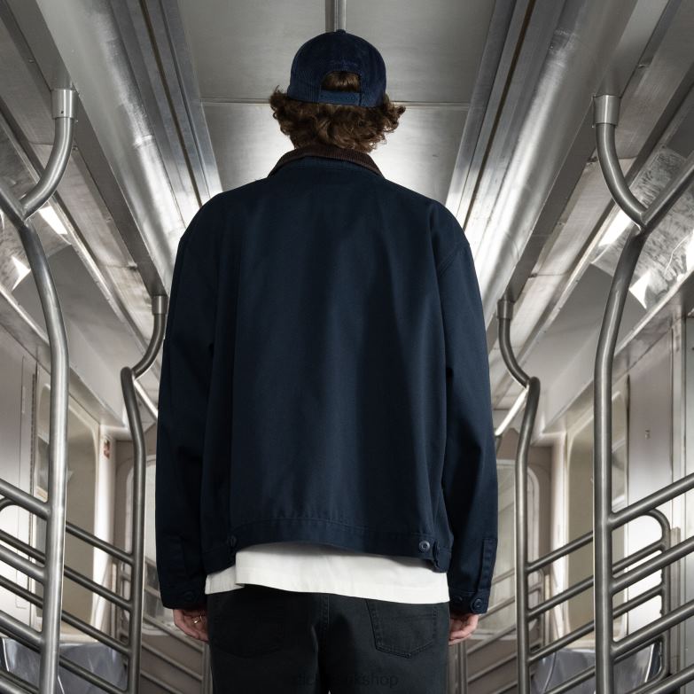 Jake Hayes Stonewashed Eisenhower Jacket Men Dickies Stonewashed Ink Navy (SIK) 88T84988 Apparel