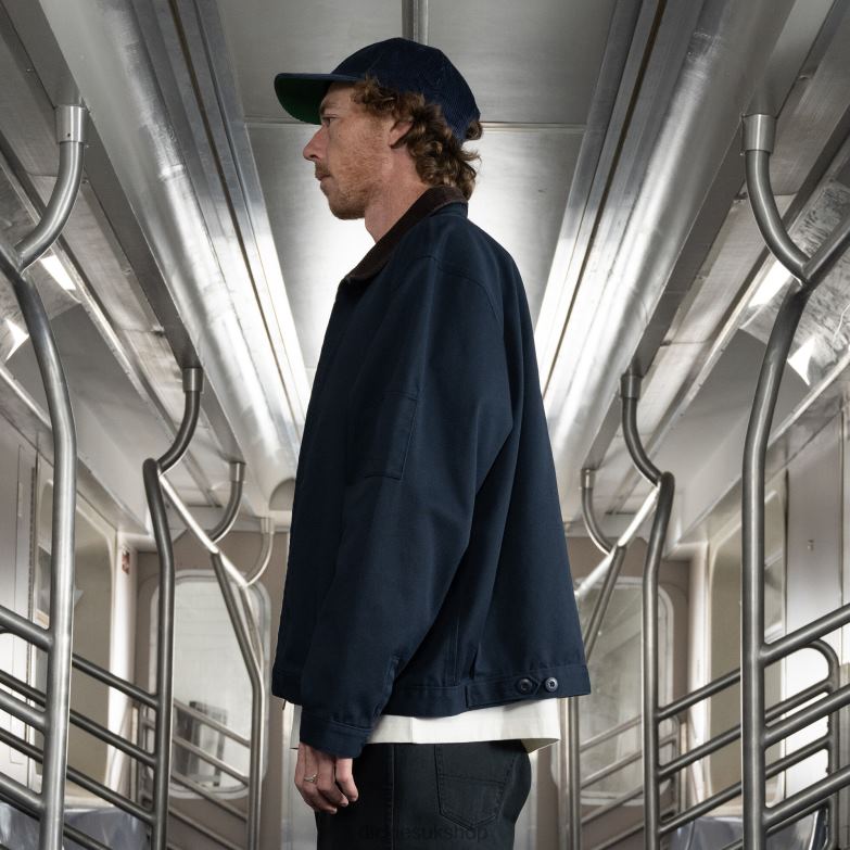 Jake Hayes Stonewashed Eisenhower Jacket Men Dickies Stonewashed Ink Navy (SIK) 88T84988 Apparel