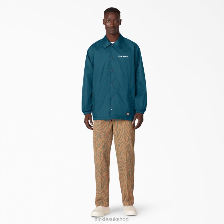 Nylon Coaches Jacket Men Dickies Deep Sky (DS1) 88T841144 Apparel