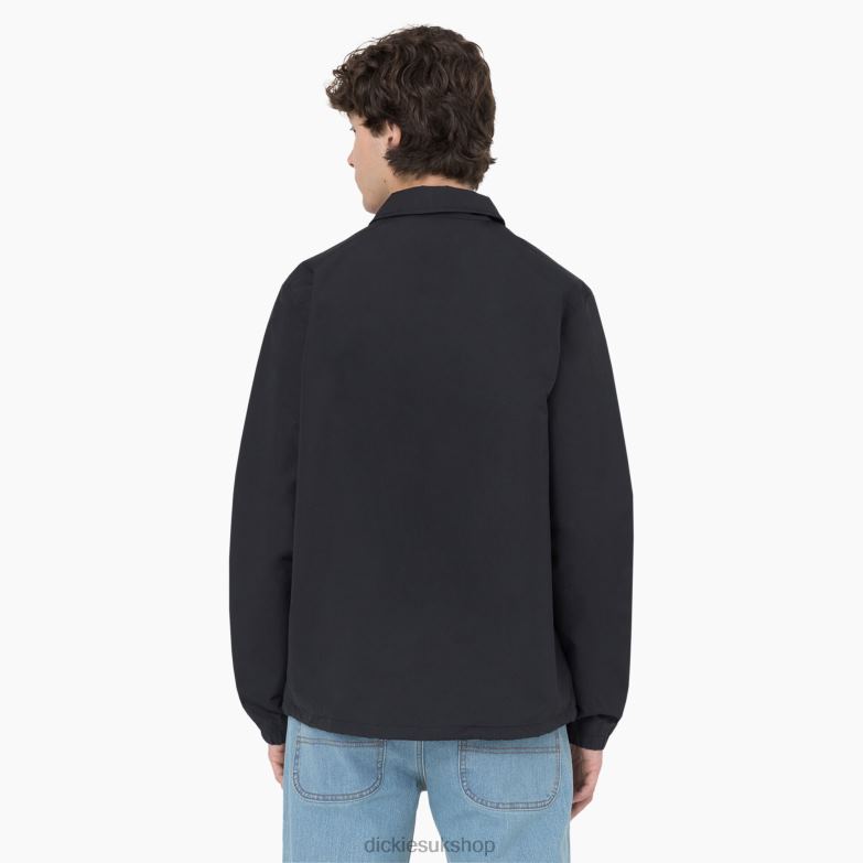 Oakport Coaches Jacket Men Dickies Black (BKX) 88T84989 Apparel