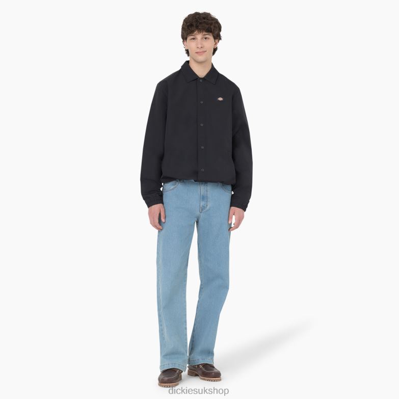 Oakport Coaches Jacket Men Dickies Black (BKX) 88T84989 Apparel