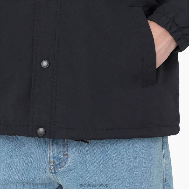 Oakport Coaches Jacket Men Dickies Black (BKX) 88T84989 Apparel