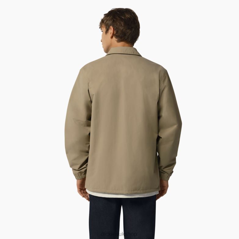 Oakport Coaches Jacket Men Dickies Khaki (KH) 88T84990 Apparel