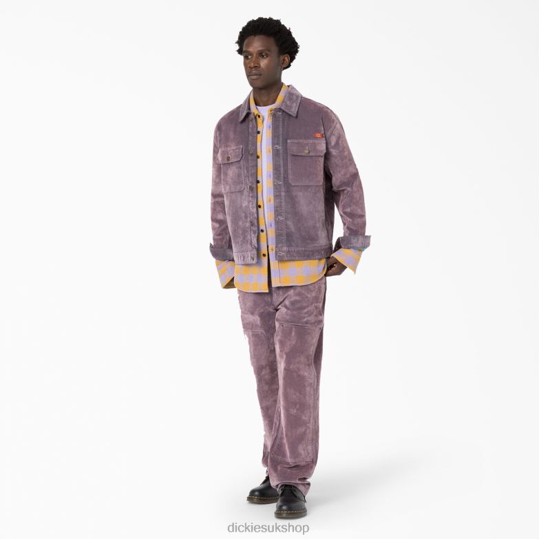 Opening Ceremony Flock Denim Utility Jacket Men Dickies Lilac (LC) 88T841065 Apparel