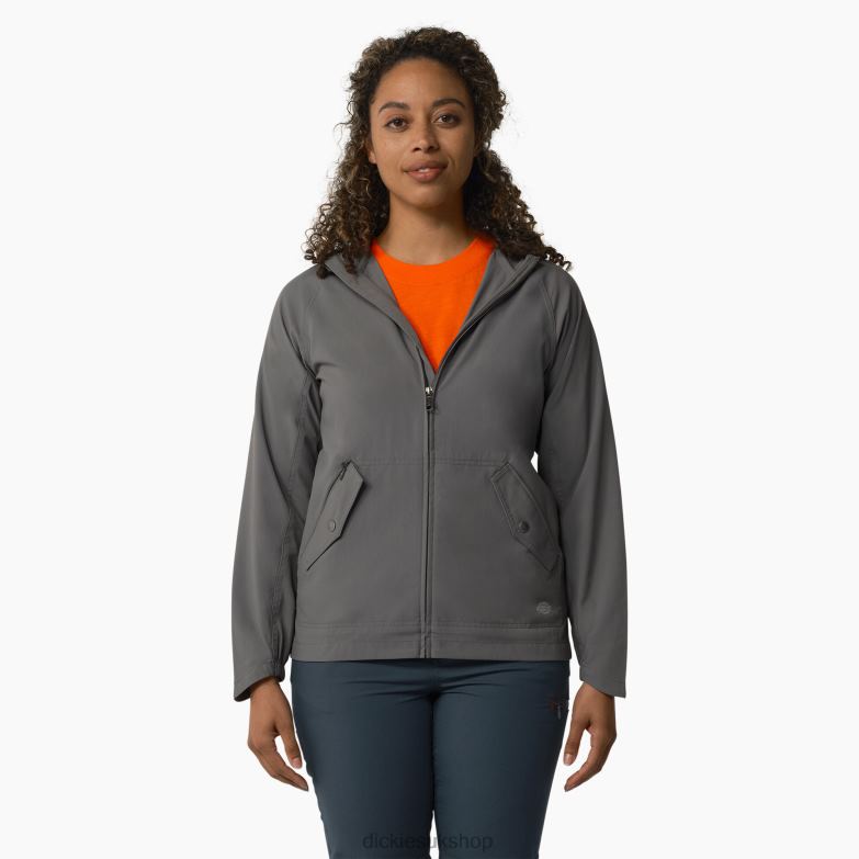 Performance Hooded Jacket Women Dickies Graphite Gray (GA) 88T842380 Apparel
