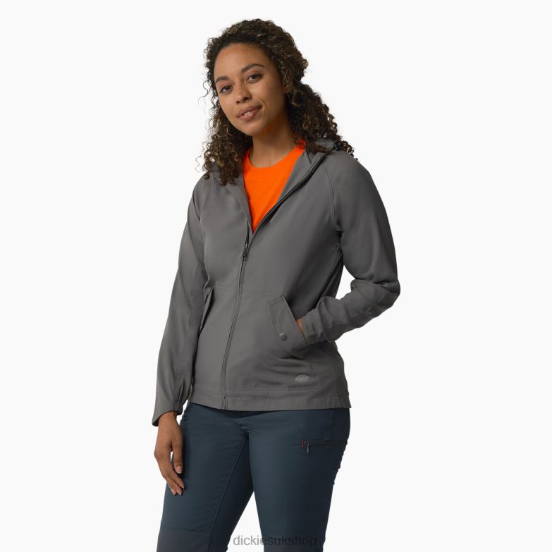 Performance Hooded Jacket Women Dickies Graphite Gray (GA) 88T842380 Apparel