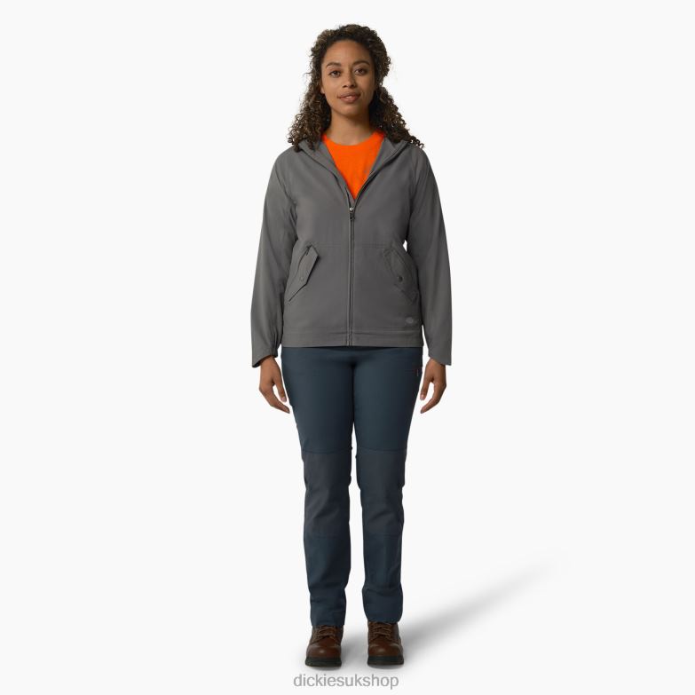Performance Hooded Jacket Women Dickies Graphite Gray (GA) 88T842380 Apparel