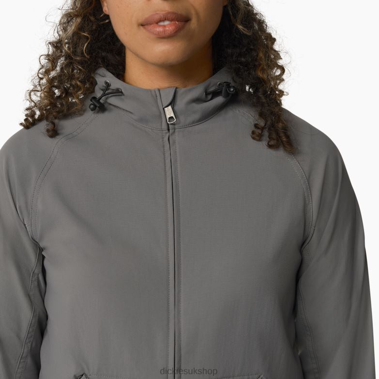 Performance Hooded Jacket Women Dickies Graphite Gray (GA) 88T842380 Apparel