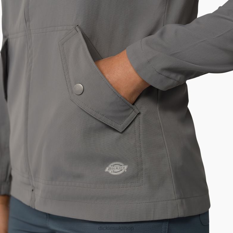 Performance Hooded Jacket Women Dickies Graphite Gray (GA) 88T842380 Apparel