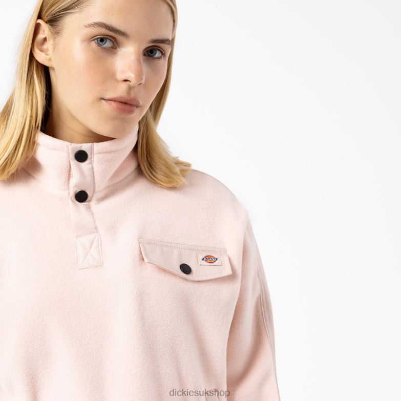 Port Allen Fleece Pullover Women Dickies Light Pink (BPI) 88T842366 Apparel