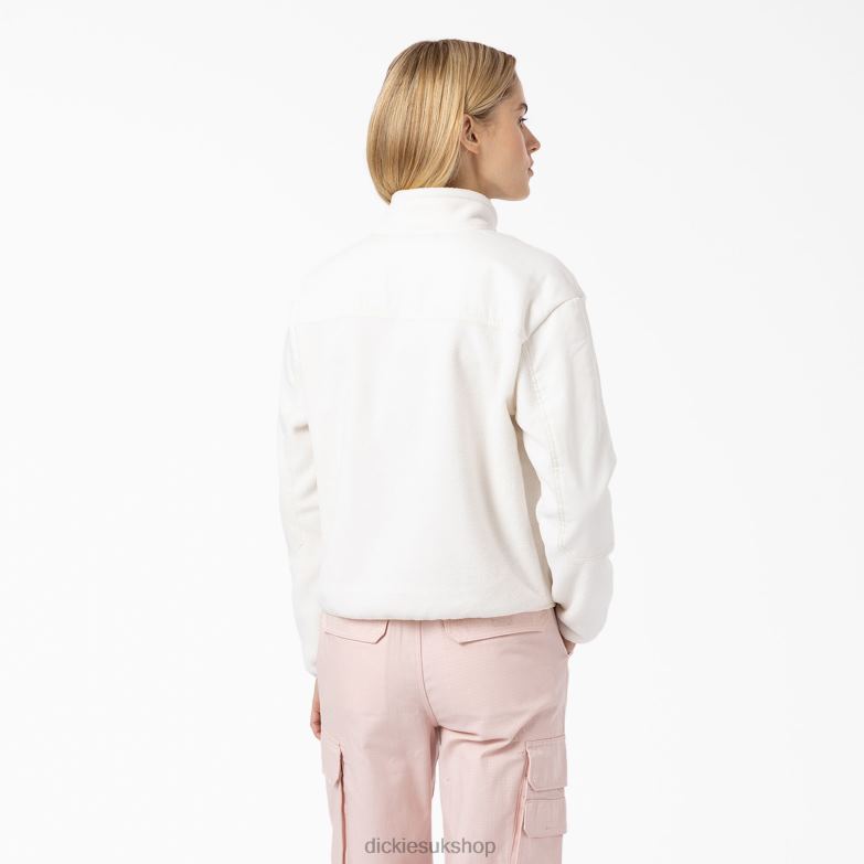 Port Allen Fleece Pullover Women Dickies White (WH) 88T842367 Apparel