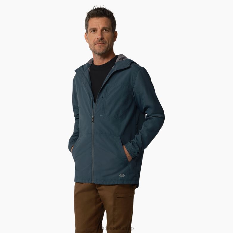 ProTect Cooling Hooded Ripstop Jacket Men Dickies Airforce Blue (AF) 88T841154 Apparel