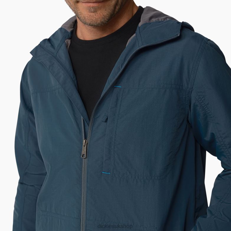 ProTect Cooling Hooded Ripstop Jacket Men Dickies Airforce Blue (AF) 88T841154 Apparel
