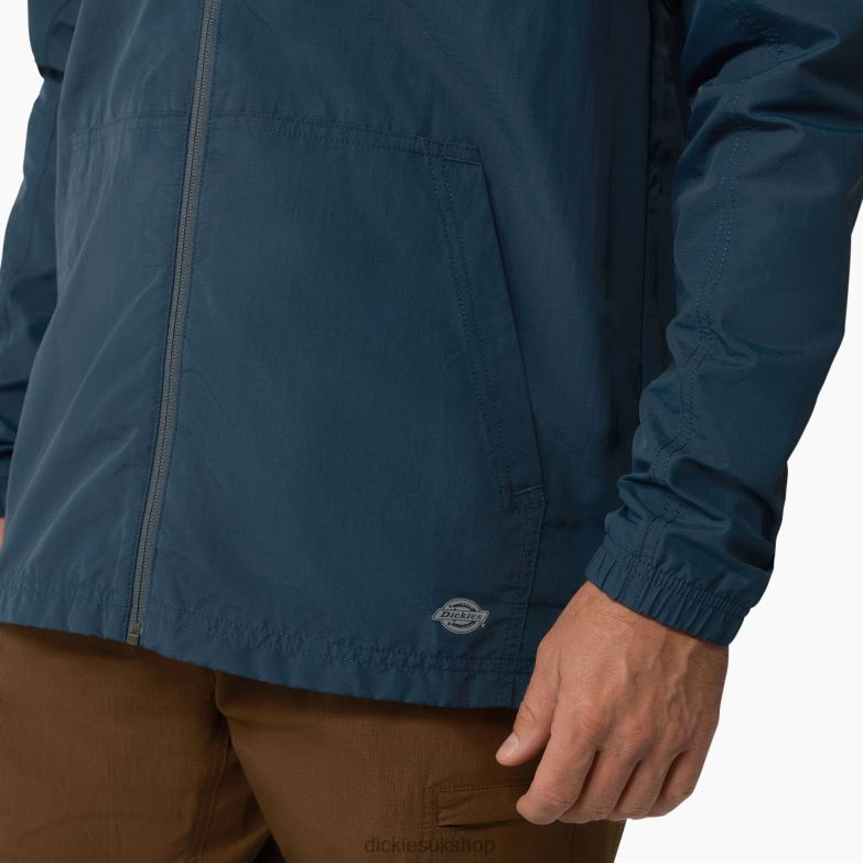 ProTect Cooling Hooded Ripstop Jacket Men Dickies Airforce Blue (AF) 88T841154 Apparel