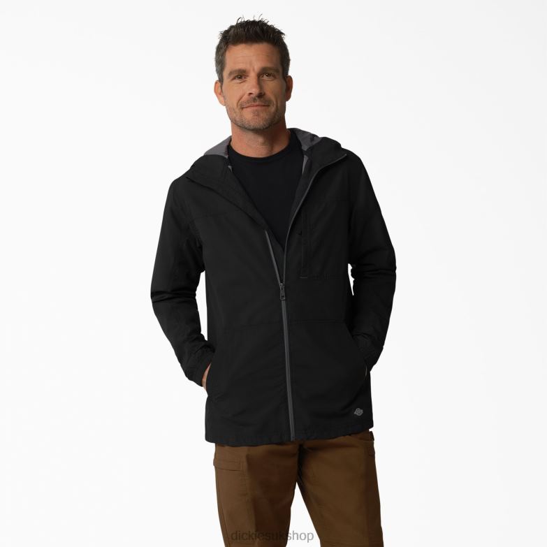 ProTect Cooling Hooded Ripstop Jacket Men Dickies Black (BK) 88T841155 Apparel