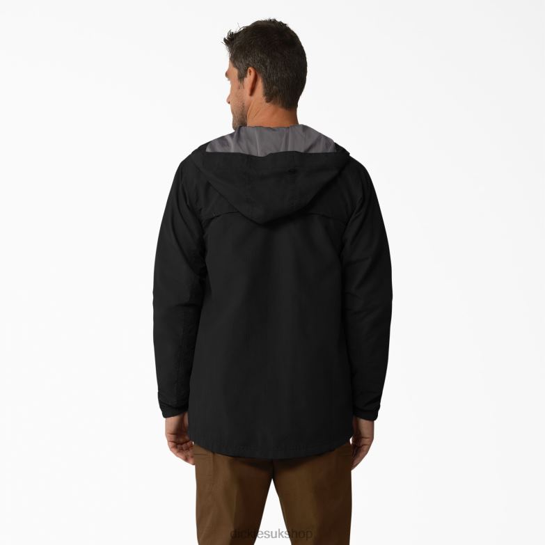 ProTect Cooling Hooded Ripstop Jacket Men Dickies Black (BK) 88T841155 Apparel