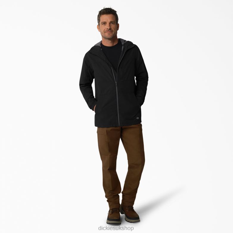 ProTect Cooling Hooded Ripstop Jacket Men Dickies Black (BK) 88T841155 Apparel