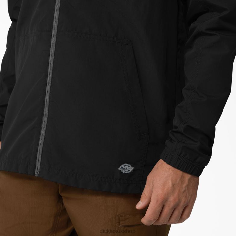 ProTect Cooling Hooded Ripstop Jacket Men Dickies Black (BK) 88T841155 Apparel