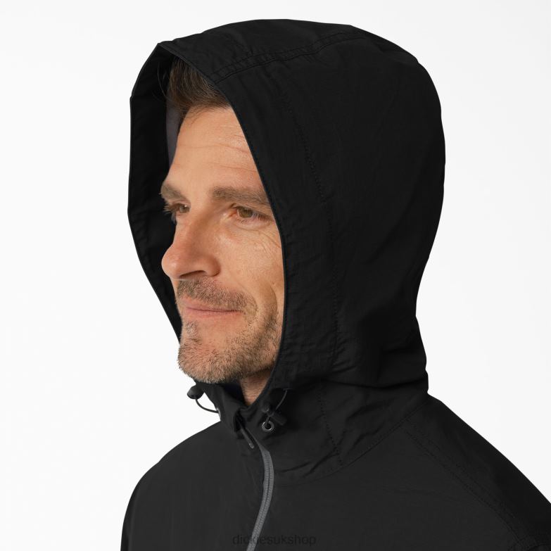 ProTect Cooling Hooded Ripstop Jacket Men Dickies Black (BK) 88T841155 Apparel
