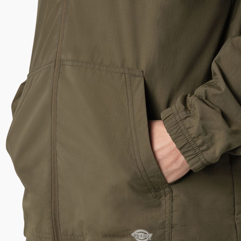 ProTect Cooling Hooded Ripstop Jacket Men Dickies Moss Green (MS) 88T841156 Apparel