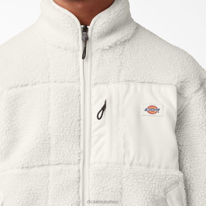 Red Chute Fleece Jacket Men Dickies Cloud (CL9) 88T841081 Apparel