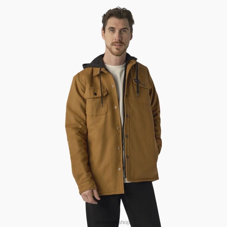 Skateboarding Duck Shirt Jacket Men Dickies Brown Duck (BD) 88T841025 Apparel