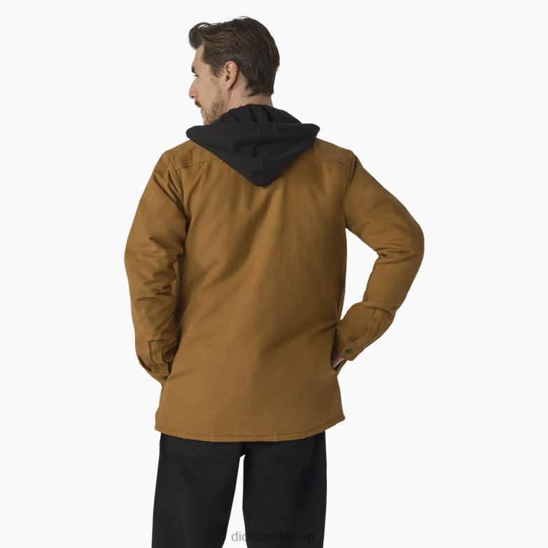 Skateboarding Duck Shirt Jacket Men Dickies Brown Duck (BD) 88T841025 Apparel