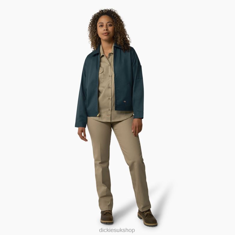 Unlined Eisenhower Jacket Women Dickies Airforce Blue (ASL) 88T841518 Apparel