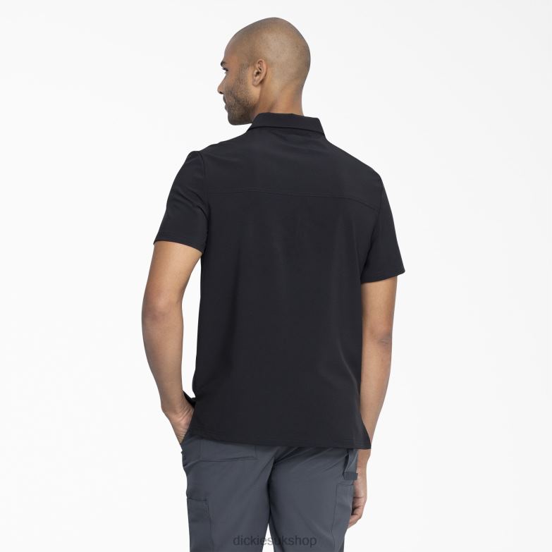 EDS Essentials Medical Polo Shirt Men Dickies Black (BLK) 88T84732 Apparel