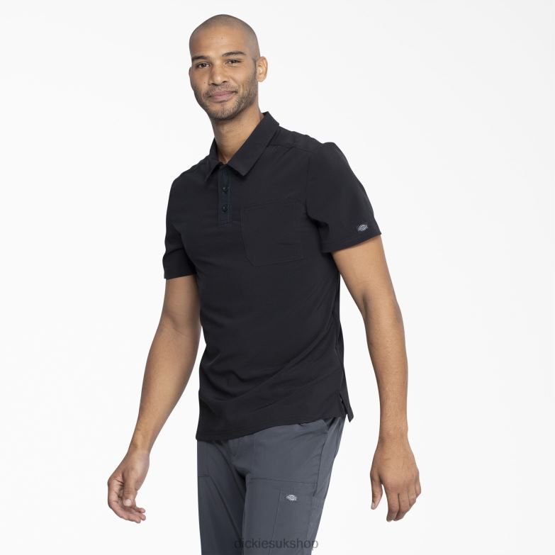 EDS Essentials Medical Polo Shirt Men Dickies Black (BLK) 88T84732 Apparel