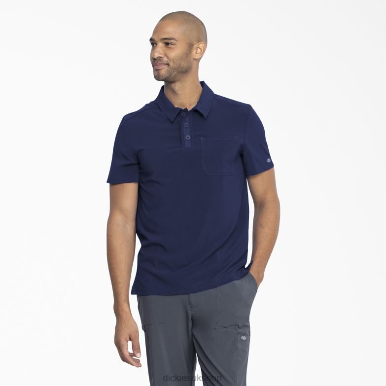 EDS Essentials Medical Polo Shirt Men Dickies Navy Blue (NVY) 88T84733 Apparel