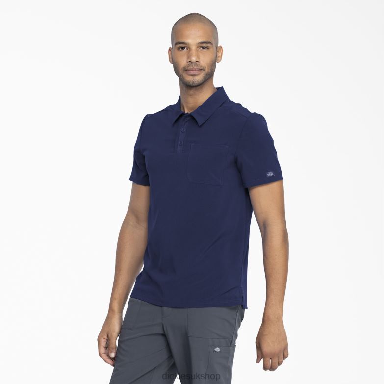 EDS Essentials Medical Polo Shirt Men Dickies Navy Blue (NVY) 88T84733 Apparel