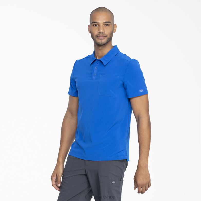 EDS Essentials Medical Polo Shirt Men Dickies Royal Blue (RB) 88T84735 Apparel